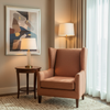 Abaca - Terracotta Weave Tekloom Performance Upholstered Chair | Architectural Fabrics