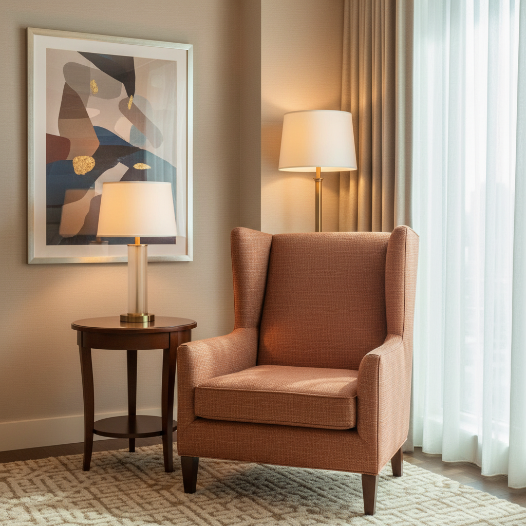 Abaca - Terracotta Weave Tekloom Performance Upholstered Chair | Architectural Fabrics