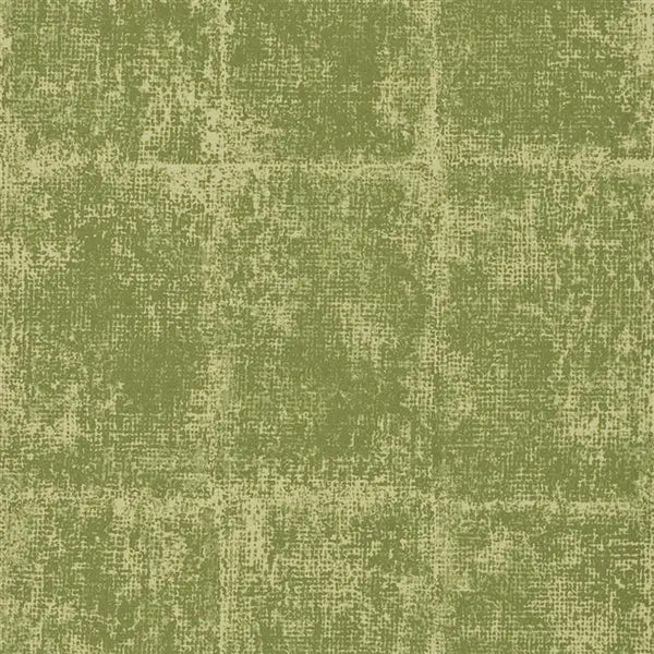 Saru Block Leaf Sage  Wallpaper | Designers Guild Europe