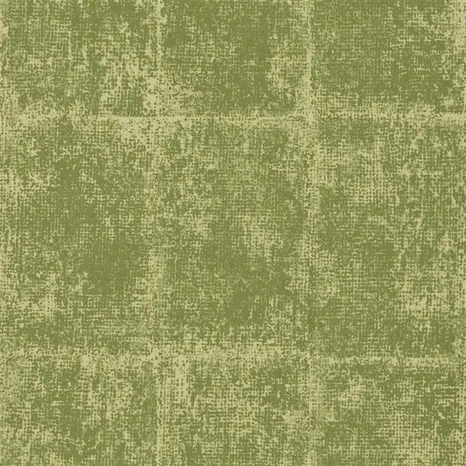 Saru Block Leaf Sage  Wallpaper | Designers Guild Europe