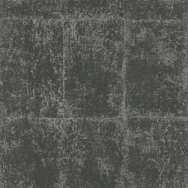 Saru Block Leaf Graphite | Designers Guild Europe