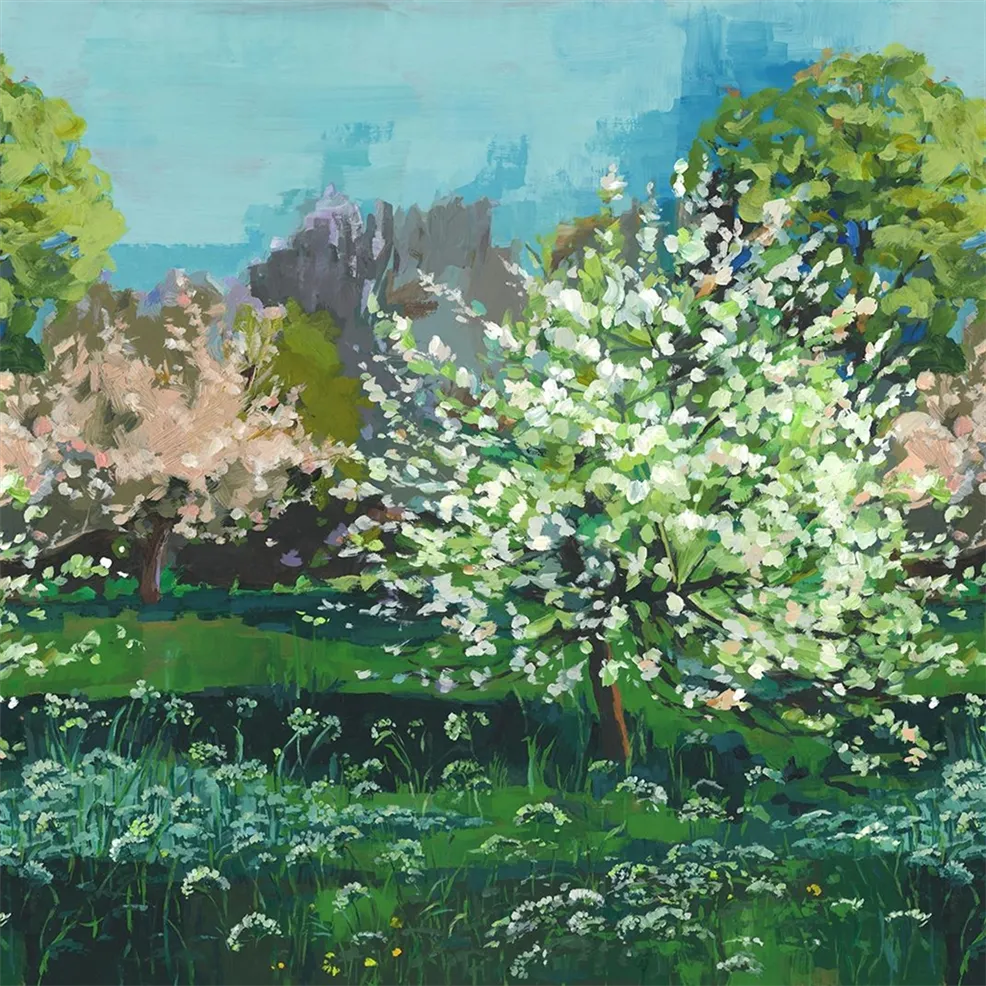 Arbre de Printemps Panel 1  Wallpaper | Designers Guild Europe