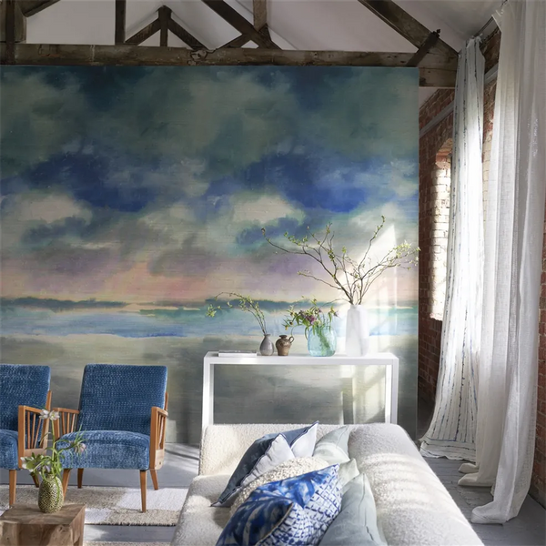 Paysage Marin Grasscloth Panel 1 | Designers Guild Europe