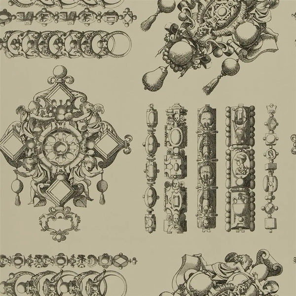 La Main au Collet 02 Galet Wallpaper | Christian Lacroix Europe