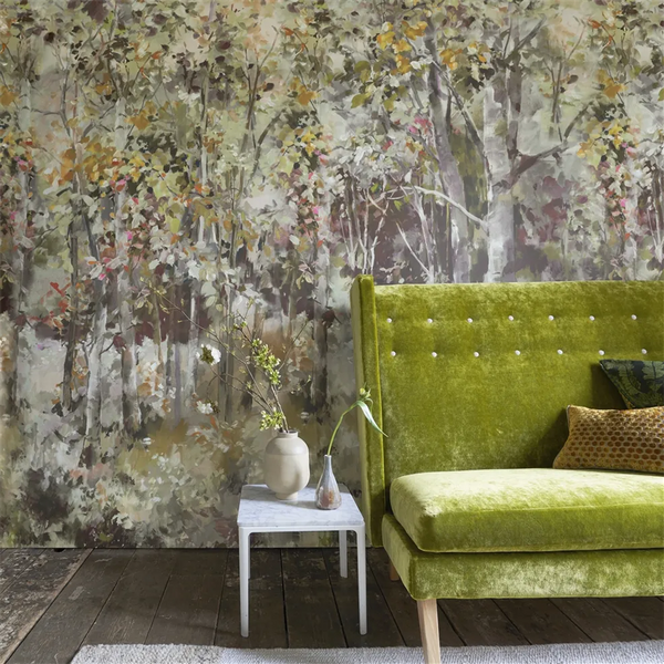 Bois de Bouleau Forest Scene 1 Panel 1 Forest Wallpaper | Designers Guild Europe