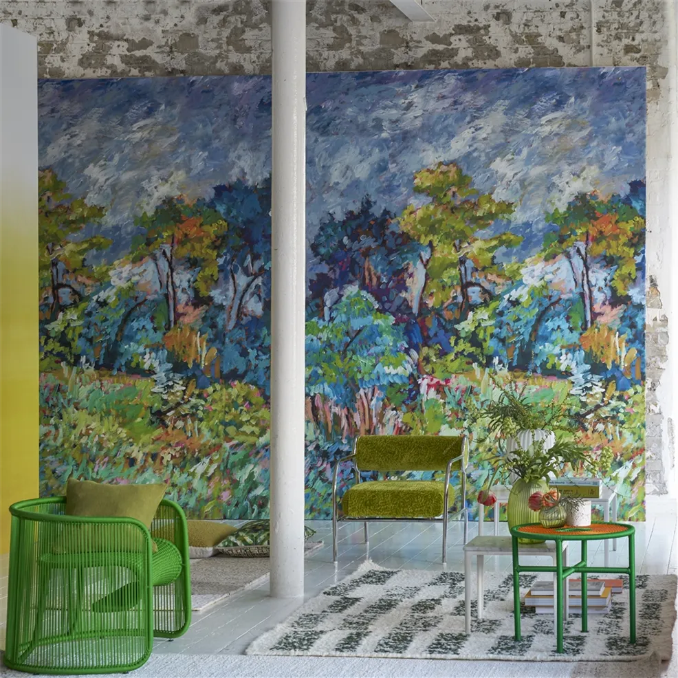 Forêt Fauvest Impressionniste Panel 1  Wallpaper | Designers Guild Europe