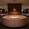 Amalfi - Rose Quartz Indoor/Outdoor Vinyl Upholstered Banquette | Architectural Fabrics
