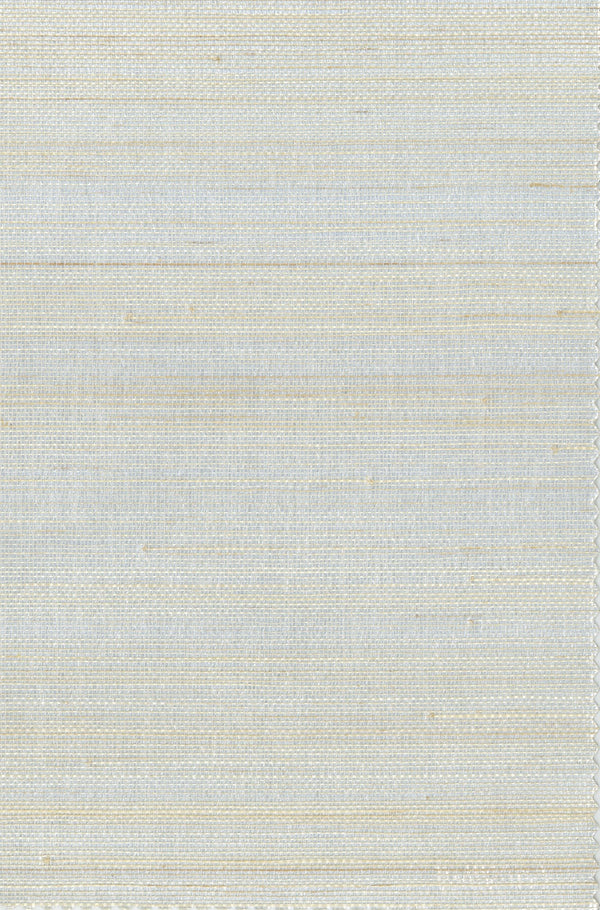 Truro-Silver in White Abaca Wallcovering | Phillipe Romano
