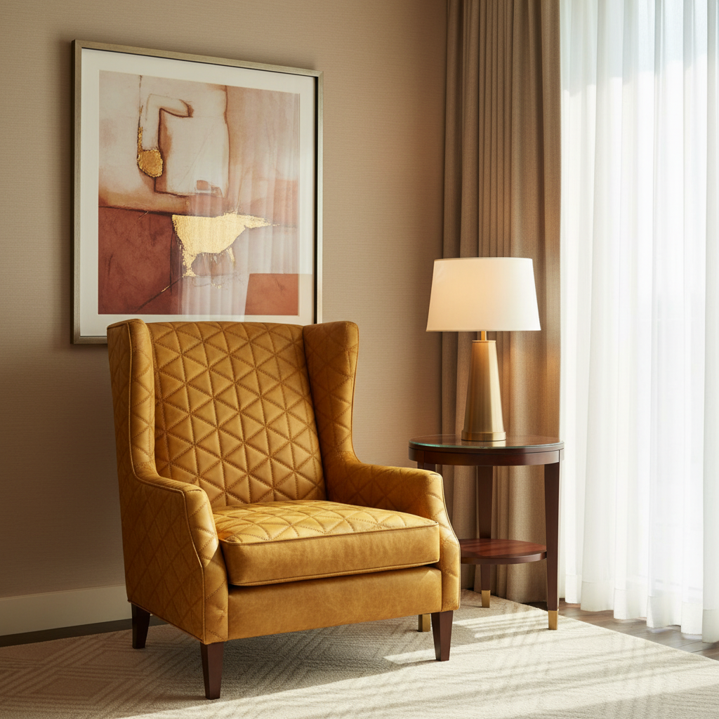Tres Palmas - Honeycomb Upholstered Chair | Architectural Fabrics