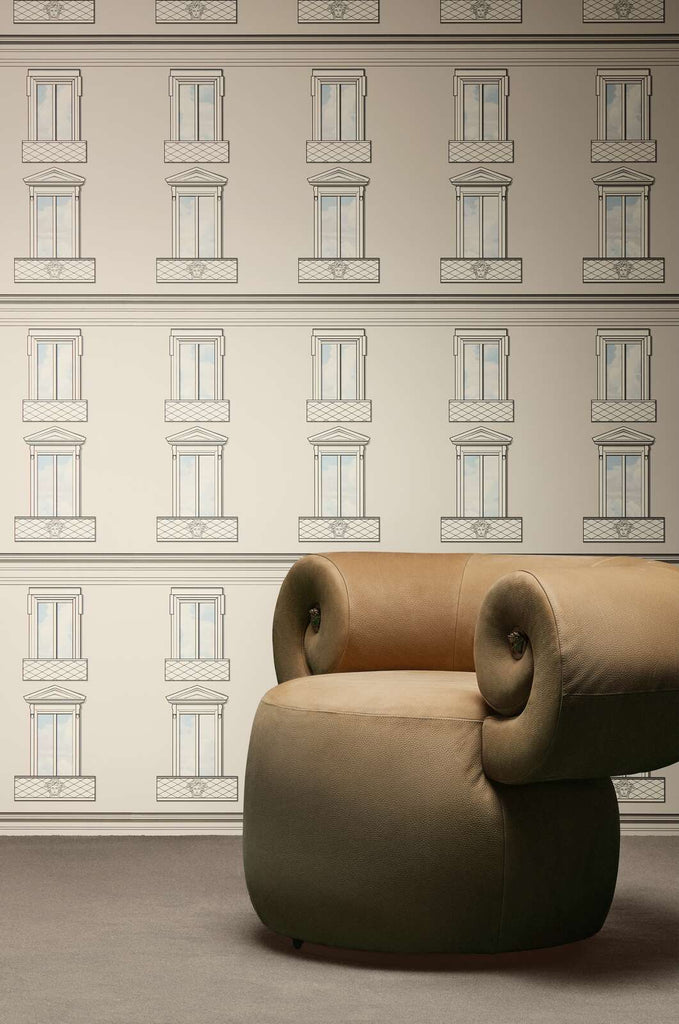 Palazzo No 12 Pink Cream Versace Home Wallcovering