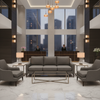 Quintana Bay - Graphite Upholstered Sofa | Architectural Fabrics