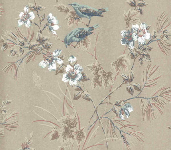 Rosemore Taupe - Metallic Wallcovering | 1838 Wallcoverings