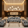 Distressed Cloud Texture Granite Stone Upholstered Sofa | Architectural Fabrics
