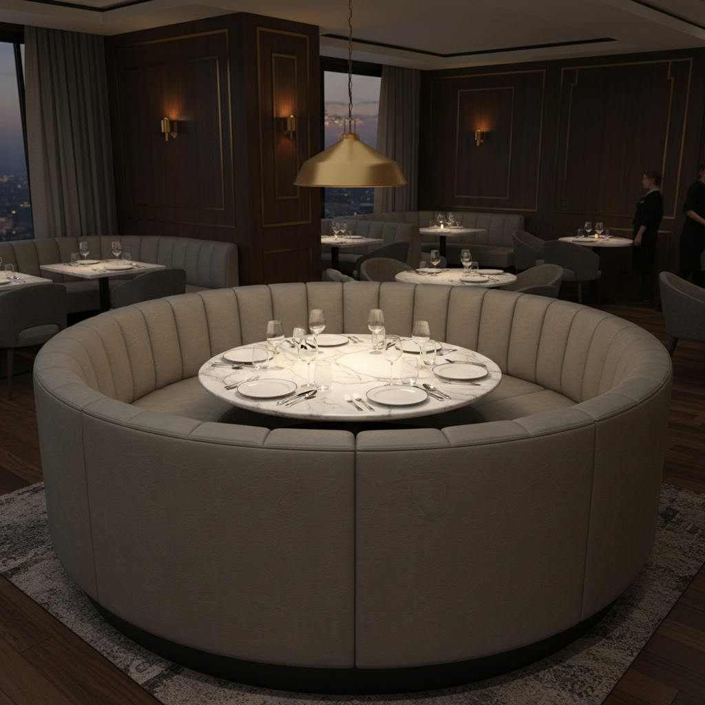 Runaway Bay - Raven Upholstered Banquette | Architectural Fabrics