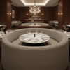 Trade Wind - Shell Upholstered Banquette | Architectural Fabrics