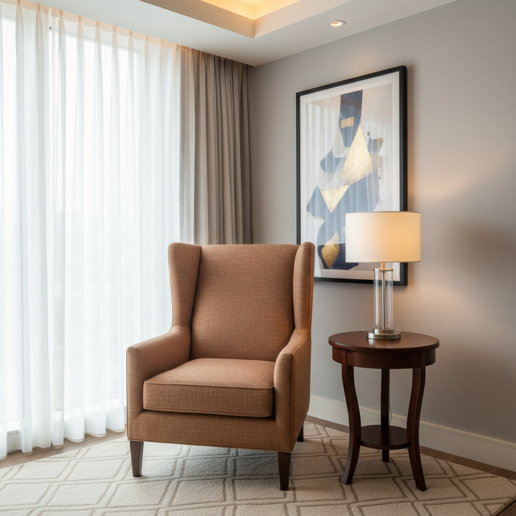 Triangle Reef - Maple Upholstered Chair | Architectural Fabrics