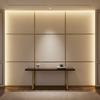 Algiers - Ivory Parchment Performance Vinyl Upholstered Wall Panel | Architectural Fabrics