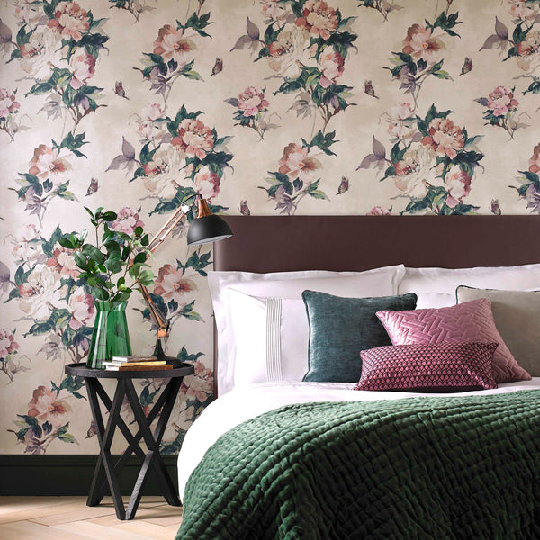 Madama Butterfly - Ivory Cream Wallcovering | 1838 Wallcoverings
