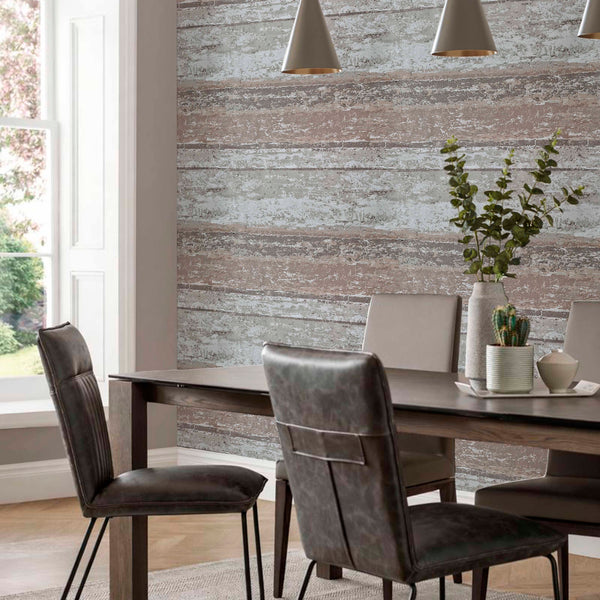 Linea Coral - Copper Wallcovering | 1838 Wallcoverings
