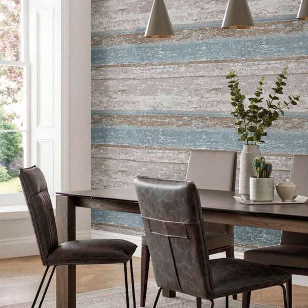 Linea Teal - Green Wallcovering | 1838 Wallcoverings