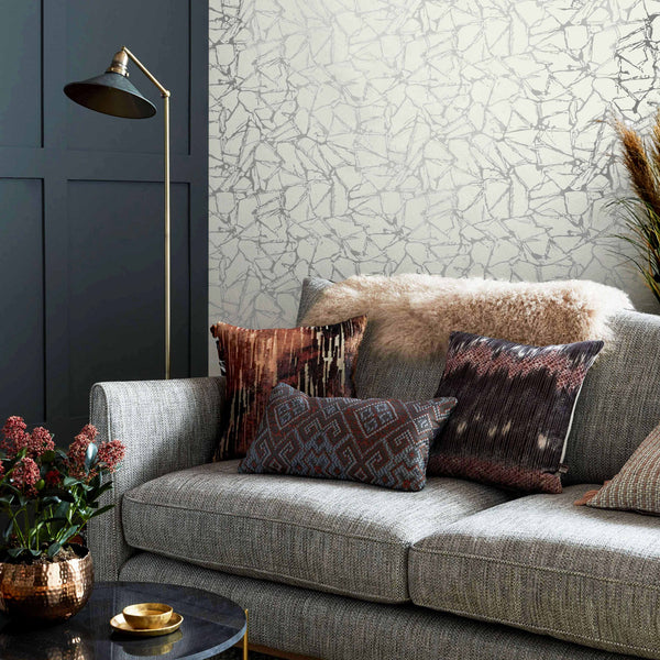 Glaze - Silver Wallcovering | 1838 Wallcoverings