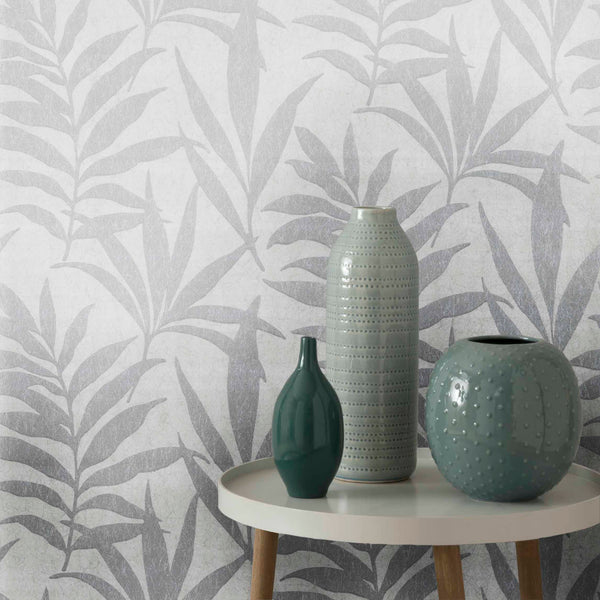 Verdi - Silver Wallcovering | 1838 Wallcoverings