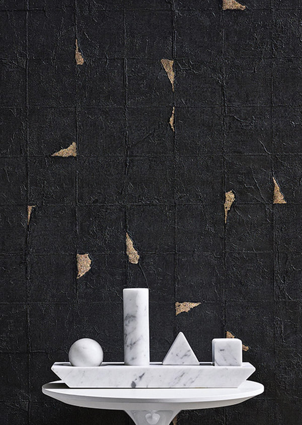 Kintsu Gold Black | Wall&decò Wallcovering