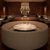 Atlantic Cay - Stone Linen Graffiti-Free PU Upholstered Banquette | Architectural Fabrics