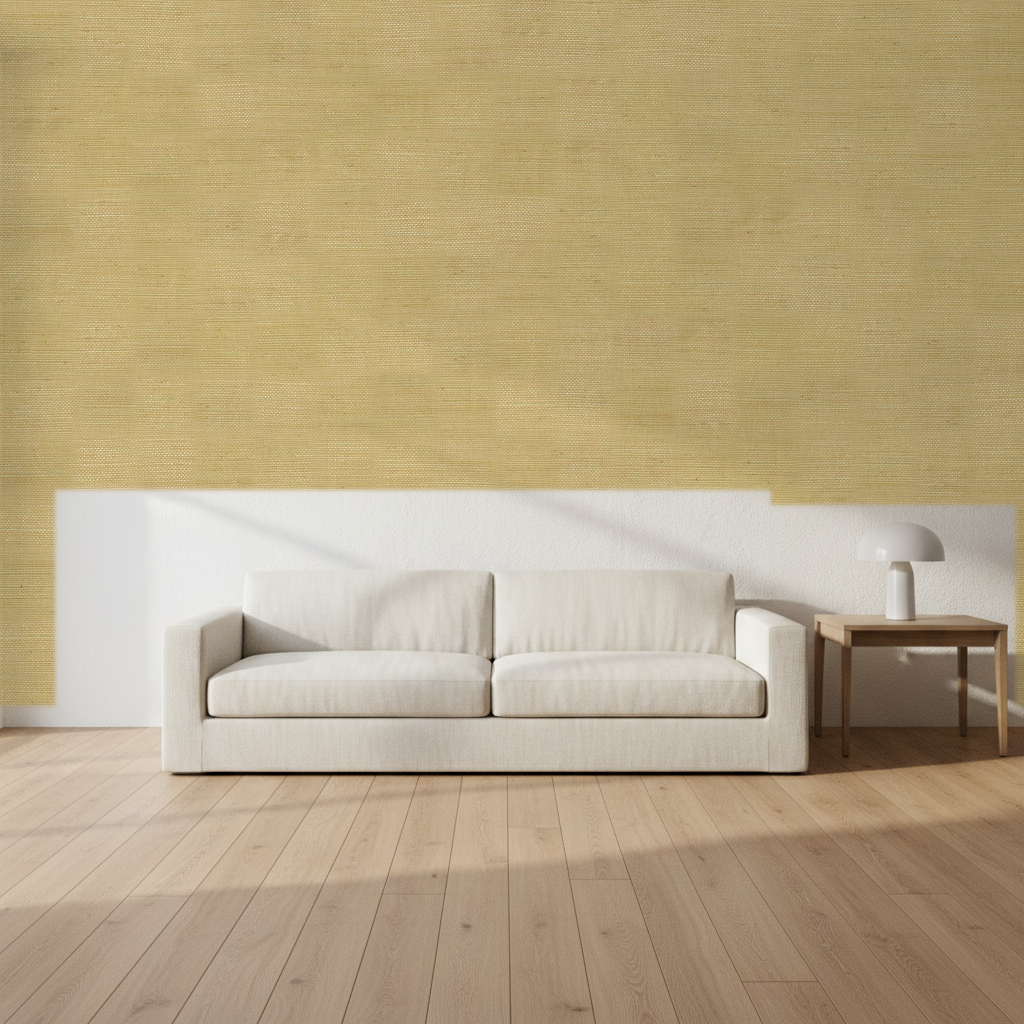 Nantucket Grasscloth Café Wallcovering | Phillipe Romano room setting