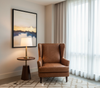 BELLAMY - Russet Faux Leather Upholstered Chair | Architectural Fabrics