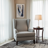 Subtle Woven Texture Cool Silver Upholstered Chair | Architectural Fabrics