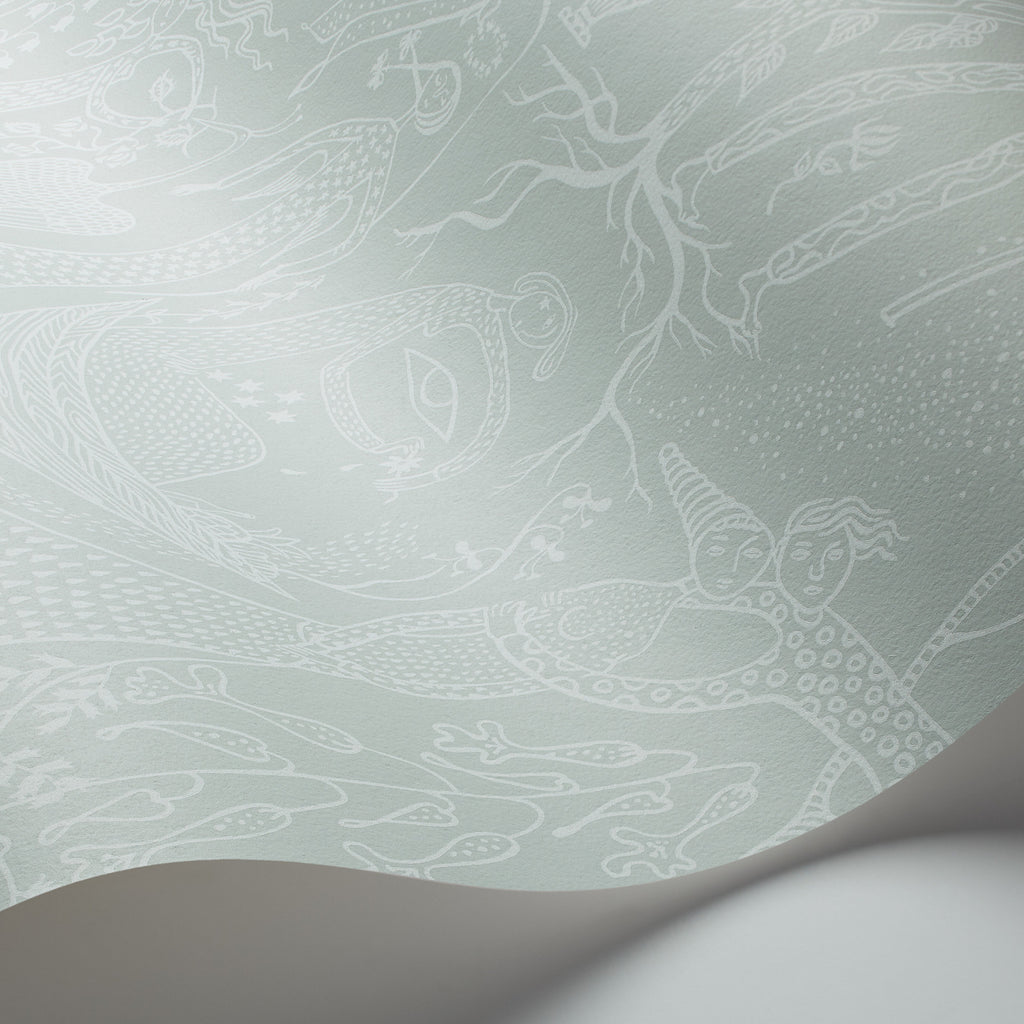Poème D'amour Mineral Room Setting | Schumacher Wallpaper