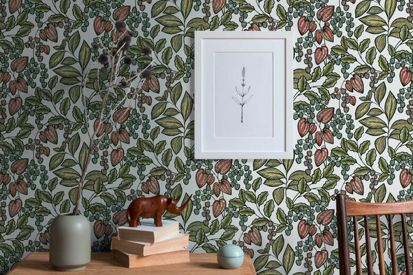 Floral Impression Green Wallcovering | AS Creation