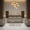 Aspect - Stone Linen Performance Polyurethane Upholstered Sofa | Architectural Fabrics