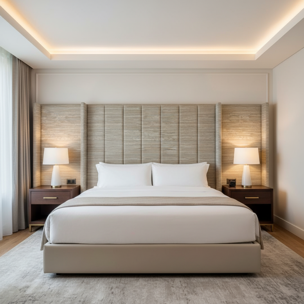 Pigeon Island - Dune Upholstered Headboard | Architectural Fabrics