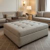 Trade Wind - Shell Upholstered Ottoman | Architectural Fabrics