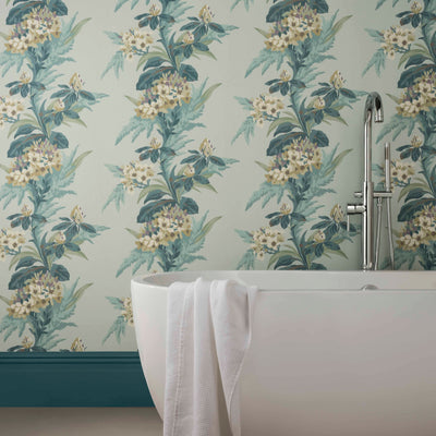 Aurora Seafoam - Green Wallcovering | 1838 Wallcoverings