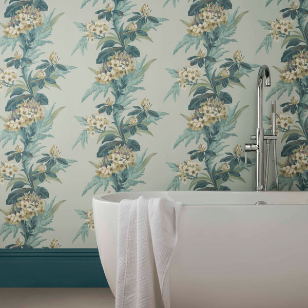 Aurora Seafoam - Green Wallcovering | 1838 Wallcoverings