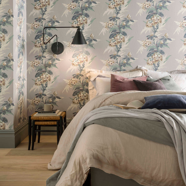 Aurora Mist - Grey Wallcovering | 1838 Wallcoverings