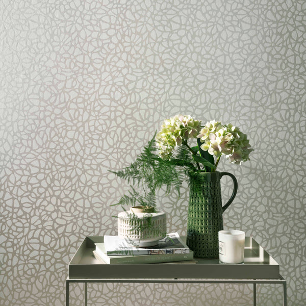 Pebble Pearl - Cream Wallcovering | 1838 Wallcoverings