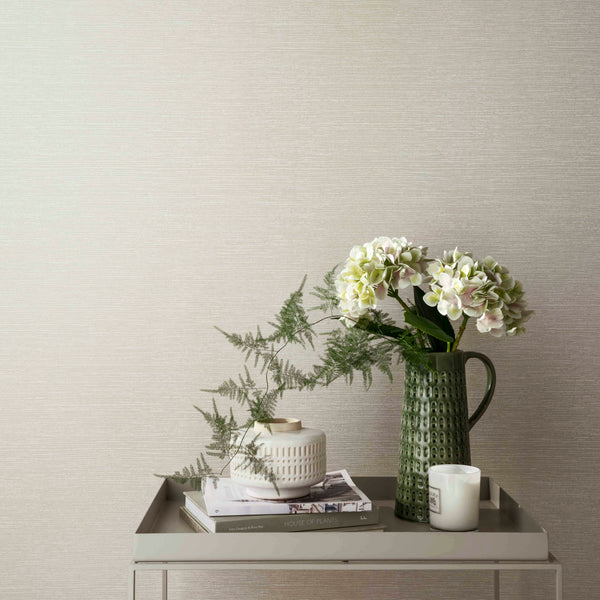 Raffia Pearl - Cream Wallcovering | 1838 Wallcoverings