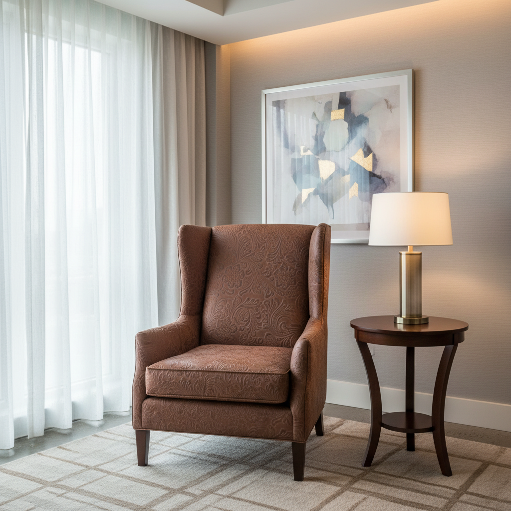 West Indian Lily - Rawhide Upholstered Chair | Architectural Fabrics