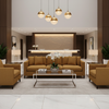 Subtle Woven Texture Golden Bronze Upholstered Sofa | Architectural Fabrics