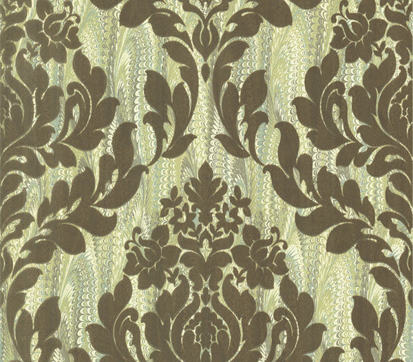 Faversham Moss - Green Wallcovering | 1838 Wallcoverings