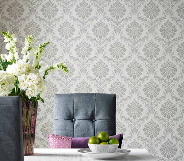Broughton - Grey Wallcovering | 1838 Wallcoverings