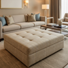 Stingray City - Desert Upholstered Ottoman | Architectural Fabrics
