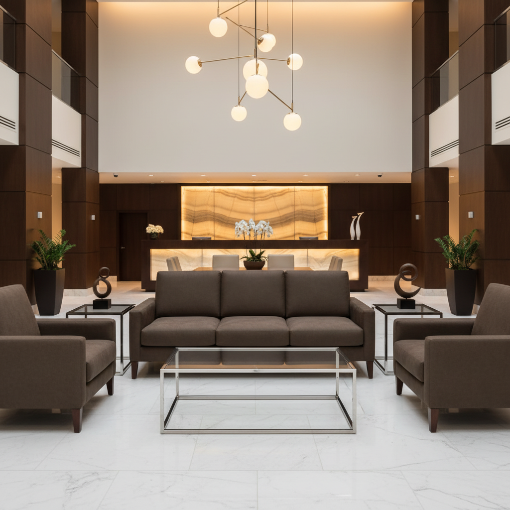 Maho Bay - Fudge Upholstered Sofa | Architectural Fabrics