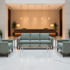 Woven Chevron Pattern Teal Sand Upholstered Sofa | Architectural Fabrics