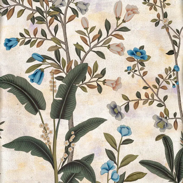 Siam — White Metal gilded paper with pearlescent antiquing