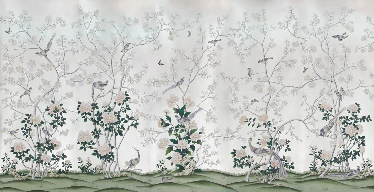 Earlham — Colourway SC-304 on Tarnished Silver gilded silk